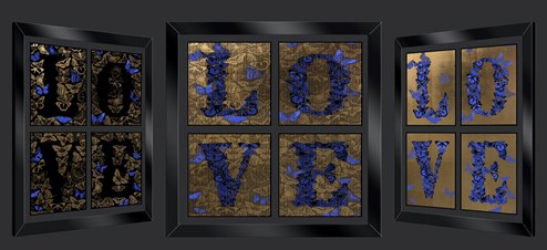Gold Love by Patrick Rubinstein - Kinetic Original on Board